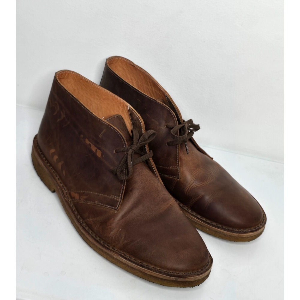 Astorflex 1820 Mens 13 Brown Leather Chukka Desert Boots Shoes Made In Italy